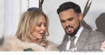 Carol Vorderman and Gareth Gates share a Cheltenham Festival laugh amid 'affair' rumours