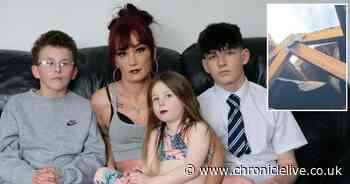 Single mum and her three children left living in North Shields house with gaping hole in the roof