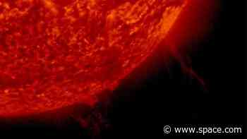 Sun spews 'dark plasma' into space from its far side