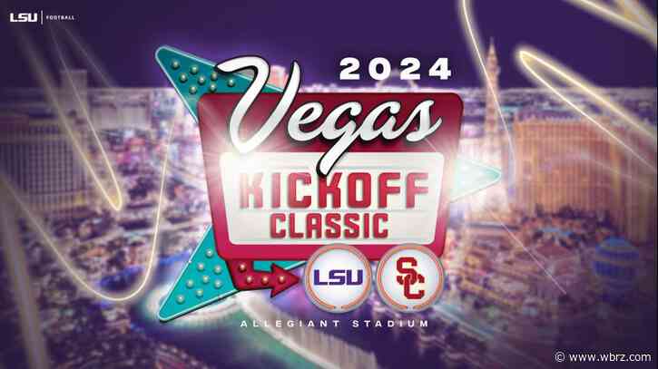 LSU's 2024 kickoff in Las Vegas will air in prime time on WBRZ
