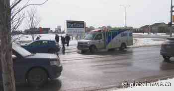 Woman in serious condition after being hit by vehicle in southeast Calgary