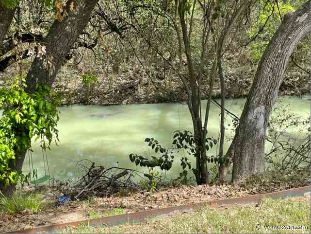 Austin creek turns green and it's not for St. Patrick's Day