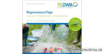 RegenwasserTage Mitte Juni: Regenwasser richtig behandeln und managen