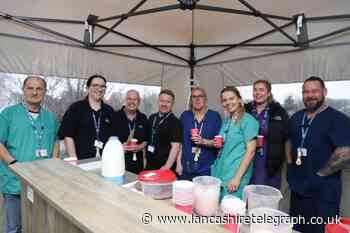 Rehabilitation staff and patients celebrate one year anniversary