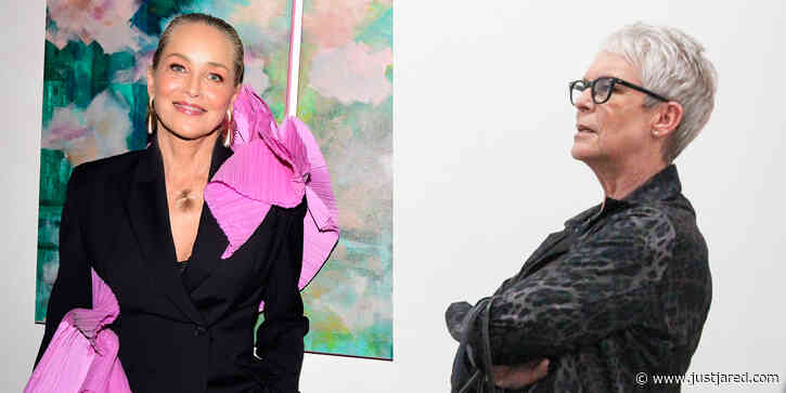 Sharon Stone Debuts ‘Shedding’ Art Show, Jamie Lee Curtis Lends Support