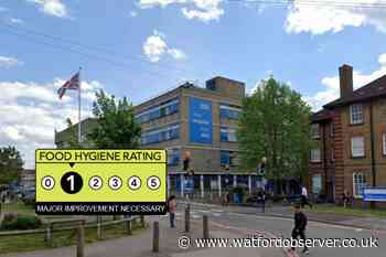 Watford General Hospital ward kitchens get 1/5 hygiene score