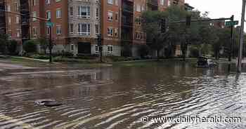 Palatine looking for fix to flooding at downtown intersection