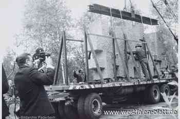 Monolith von Josef Rikus für den Ehrenfriedhof