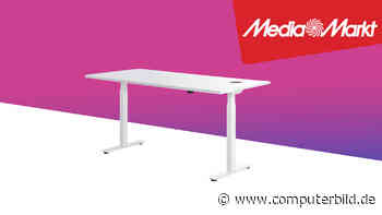 Media-Markt-Deal: Steh-Sitz-Schreibtisch mit Wireless-Charger