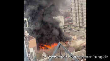 Russisches Geheimdienst-Gebäude brennt: Ein Toter, zwei Verletzte