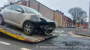 Road reopened following car fire in  Blackburn
