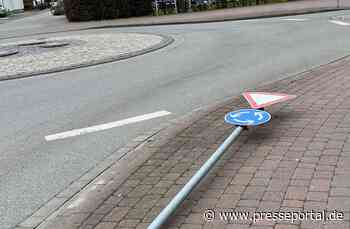 POL-OS: Bad Rothenfelde: Verkehrszeichen umgefahren - Verkehrsunfallflucht
