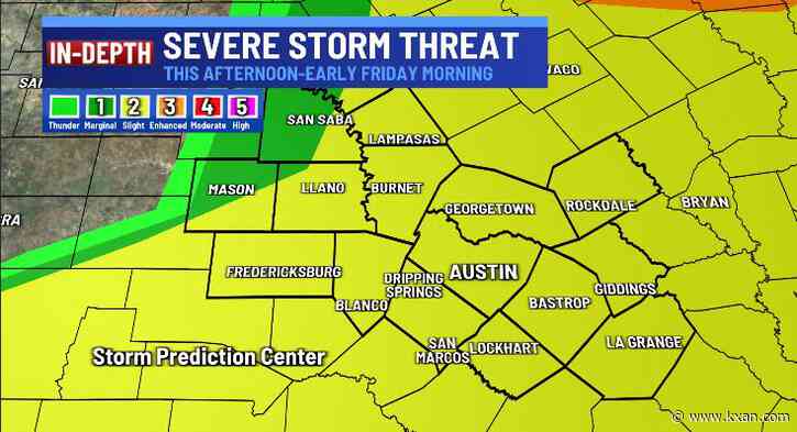 Isolated afternoon storms ahead of main round tonight