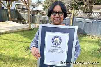 B.C. woman’s world record-setting spice painting now crumpled in a cardboard box