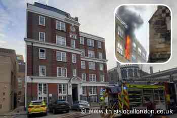 Man treated at scene after escaping St Bart's flat fire