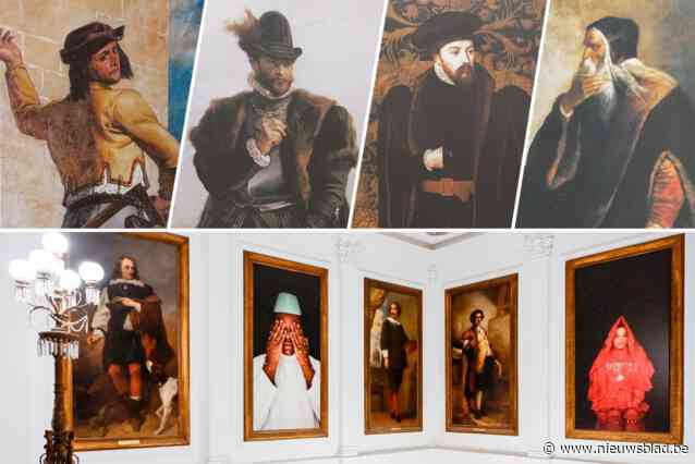 Dit zijn de vier historische figuren in de Arenberg die vervangen werden door ‘woke’ portretten en nu hun plek terugkrijgen