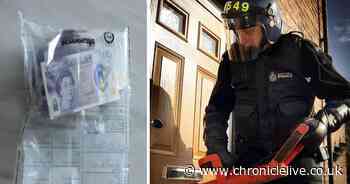 Machete, stolen vehicles and £3,000 seized as man, 37, and woman, 31, arrested in Easington Lane police raid