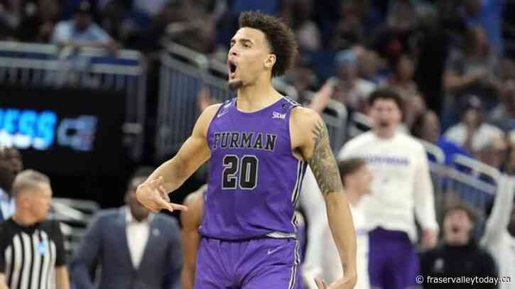 Pegues’ 3 gives No. 13 seed Furman 68-67 win over Virginia
