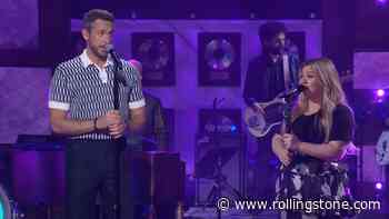 See Kelly Clarkson and Zachary Levi Duet Frank and Nancy Sinatra’s ‘Something Stupid’