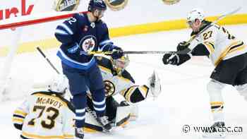 Swayman posts 36-save shutout as Bruins defeat Jets to snap 2-game skid