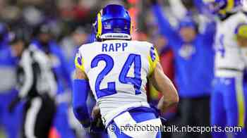Report: Taylor Rapp to visit Bengals