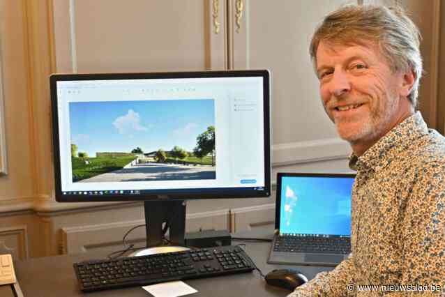 Zo kan omgeving Forestiersstadion eruitzien: parking en grijs gebouw maken plaats voor groene talud en nieuw complex