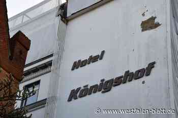 Bad Oeynhausen: Nächste Woche wird an Fassade weitere Plane angebracht