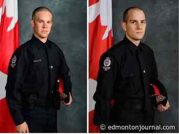 Condolence books set up at Edmonton city hall for fallen police officers