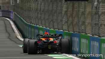 'He gets very close there' | Max nearly hits the wall!