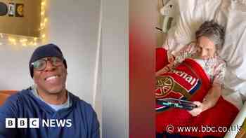 Ian Wright's heart-warming video for Arsenal fan at Cambridge hospice