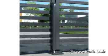 Elektromotorischer Bolzen-Stangenriegel schützt automatisierte Hoftore vor Winddruck