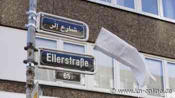 Düsseldorf: Erstes Straßenschild in arabischer Schrift aufgestellt
