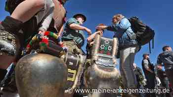 Weltrekord-Versuch im Kuhschellenläuten