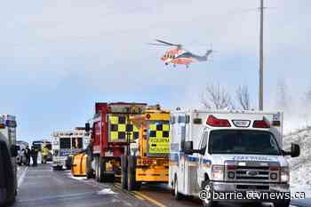 Four people taken to hospital in crash on Highway 89, near Cookstown, Ont.