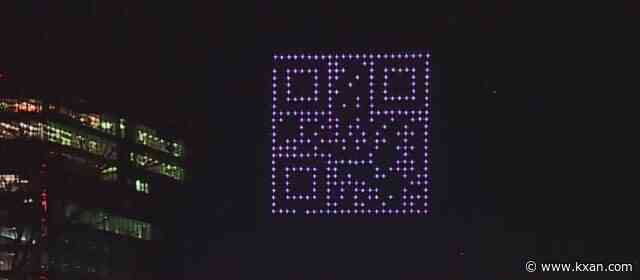 Austinites get 'Rickrolled' during drone light show in downtown Austin