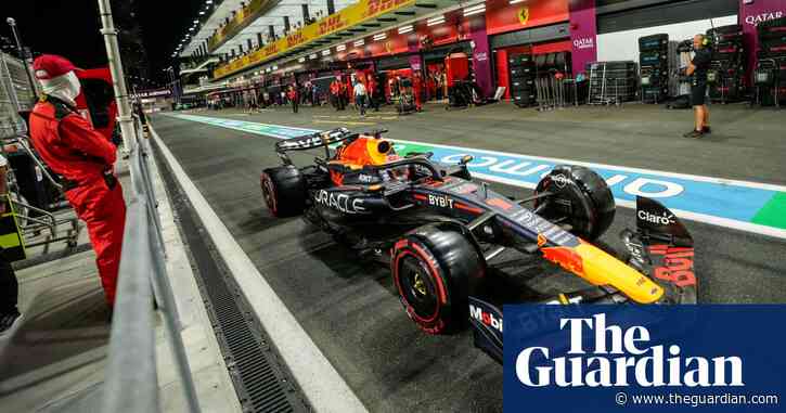 Sergio Pérez on pole for Saudi Arabian F1 GP after Max Verstappen falters
