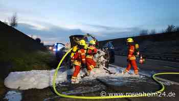 Schutzengel fuhr mit: Auto wird Raub der Flammen auf A94