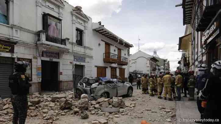 Earthquake in Ecuador kills at least 1, causes wide damage