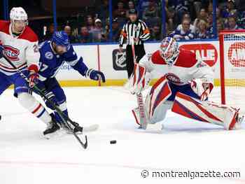 Liveblog replay: Bolts beat Habs 5-3, Drouin sits entire game