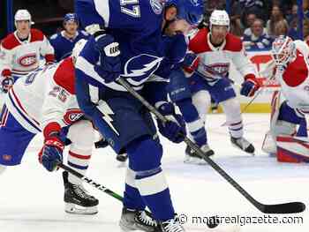 Canadiens lose to the Lightning for third time this season
