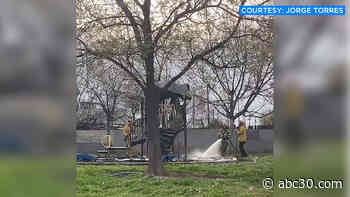 11-year-old sets fire to Clovis playground, police say
