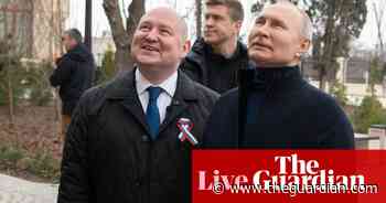 Russia-Ukraine war live: Putin visits Crimea to mark anniversary of annexation – as it happened
