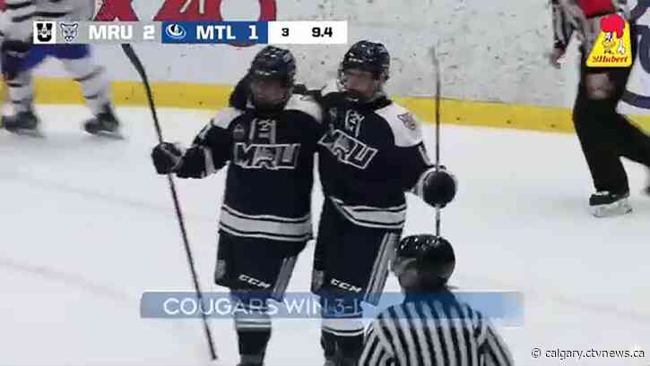 Cougars' dream run reaches U Sports women's hockey final after upsetting Carabins 3-1