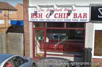 Mice droppings found during inspection at Saughall Massie Fish & Chips