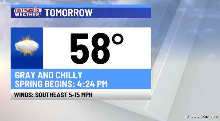 Cold spring equinox and then much warmer