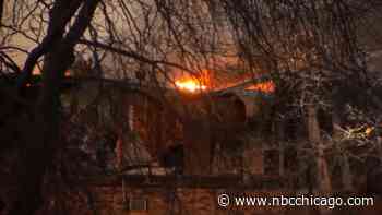 Large Fire Erupts at Suburban Palatine Apartment Building