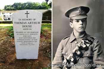 Dartford man installs grave for grandad who died in WWII at Erith pub