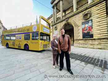 Hyndburn Council commission gold bus for coronation of King Charles