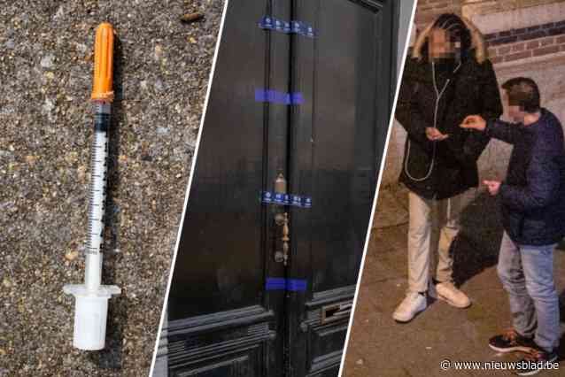 Het plein in Antwerpen waar openlijk drugs gebruikt wordt: “Crackpijpjes, heroïnespuiten en uitwerpselen op straat”