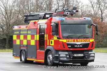 Firefighters tackle garden fire in Rishton